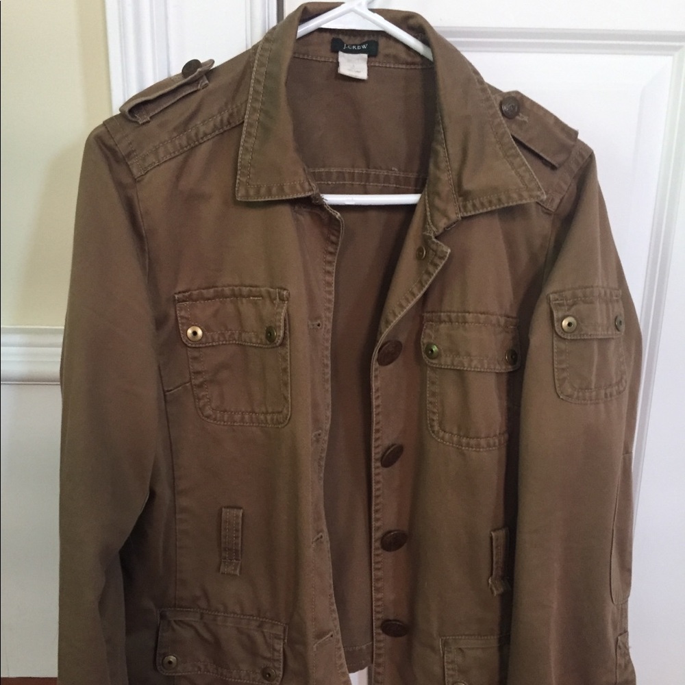 J.Crew Army Green Military Jacket Size L